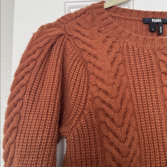 Paige Cable Knit Sweater Size Large - Picture 2 of 11